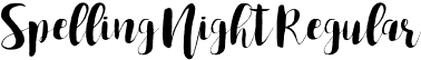 Spelling Night Regular font | SpellingNight.otf