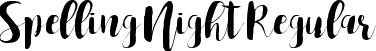 Spelling Night Regular font | SpellingNight.ttf