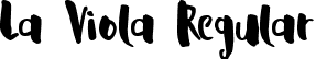 La Viola Regular font | la_viola-webfont.ttf