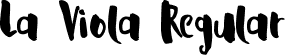 La Viola Regular font | La Viola.ttf