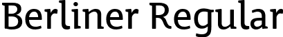 Berliner Regular font | Berliner.ttf