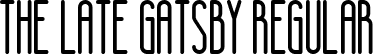 The Late Gatsby Regular font | TheLateGatsby.ttf