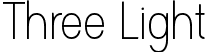 Three Light font | Three Light.otf