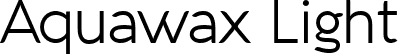 Aquawax Light font | Aquawax Light-trial.ttf