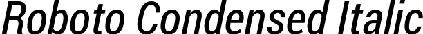 Roboto Condensed Italic font | RobotoCondensed-Italic.ttf