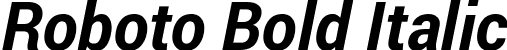 Roboto Bold Italic font | Roboto-BoldItalic.ttf