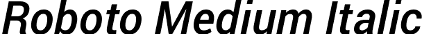 Roboto Medium Italic font | Roboto-MediumItalic.ttf