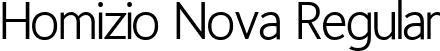 Homizio Nova Regular font | regular.ttf