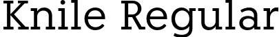 Knile Regular font | Knile-Regular.otf