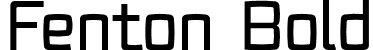 Fenton Bold font | Fenton-Bold.otf