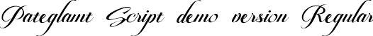 Pateglamt Script demo version Regular font | Pateglamt Script demo version.ttf