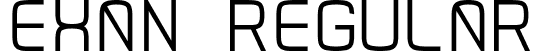 Exan Regular font | Exan-Regular.ttf