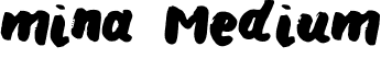 mina Medium font | mina.otf