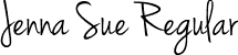 Jenna Sue Regular font | jennasue.ttf