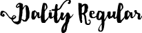 Dality Regular font | Dality.ttf