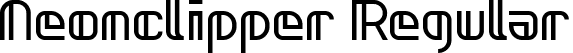 Neonclipper Regular font | neonclipper_normal.ttf