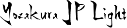 Yozakura JP Light font | YozakuraJP-Light.otf