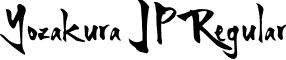 Yozakura JP Regular font | YozakuraJP-Regular.otf