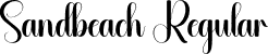 Sandbeach Regular font | Sandbeach.otf