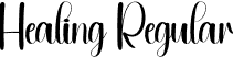 Healing Regular font | Healing.otf