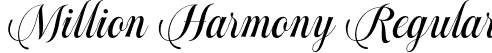 Million Harmony Regular font | Million Harmony.otf