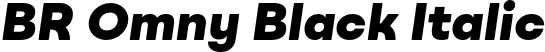 BR Omny Black Italic font | BROmny-BlackItalic.otf