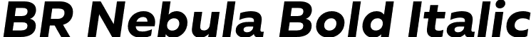 BR Nebula Bold Italic font | BRNebula-BoldItalic.otf