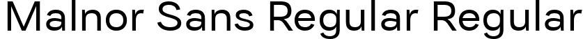 Malnor Sans Regular Regular font | Malnor Sans Regular.ttf