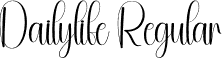 Dailylife Regular font | Dailylife.otf