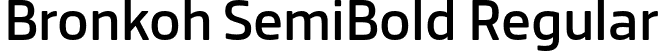 Bronkoh SemiBold Regular font | Bronkoh-SemiBold.otf