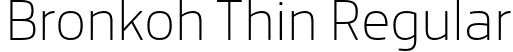 Bronkoh Thin Regular font | Bronkoh-Thin.otf