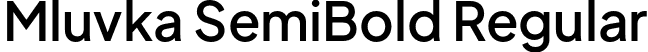 Mluvka SemiBold Regular font | Mluvka-SemiBold.otf