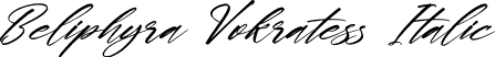 Beliphyra Vokratess Italic font | Beliphyra-Vokratess-Italic.otf