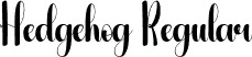 Hedgehog Regular font | Hedgehog.otf