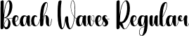 Beach Waves Regular font | Beach-Waves.otf