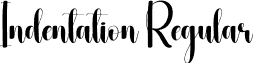 Indentation Regular font | Indentation.otf