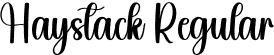 Haystack Regular font | Haystack.otf