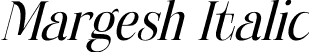 Margesh Italic font | Margesh-Italic.otf