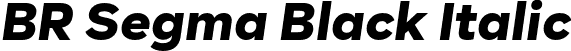 BR Segma Black Italic font | BRSegma-BlackItalic.otf