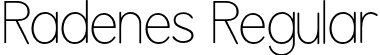 Radenes Regular font | radenes.otf