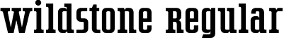 Wildstone Regular font | Wildstone.otf