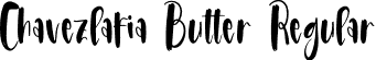 Chavezlafia Butter Regular font | Chavezlafia-Butter.otf