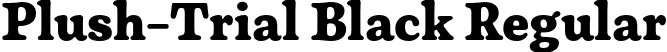 Plush-Trial Black Regular font | Plush-Trial-Black-BF654c4013ec70c.otf