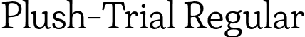 Plush-Trial Regular font | Plush-Trial-Regular-BF654c40145b0dd.otf