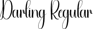 Darling Regular font | Darling.otf