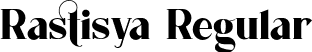 Rastisya Regular font | rastisya.otf