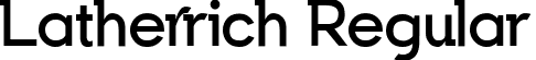 Latherrich Regular font | latherrich-yzmxq.ttf