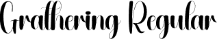 Grathering Regular font | Grathering.otf