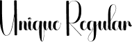 Unique Regular font | Unique.otf