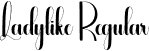 Ladylike Regular font | Ladylike.otf